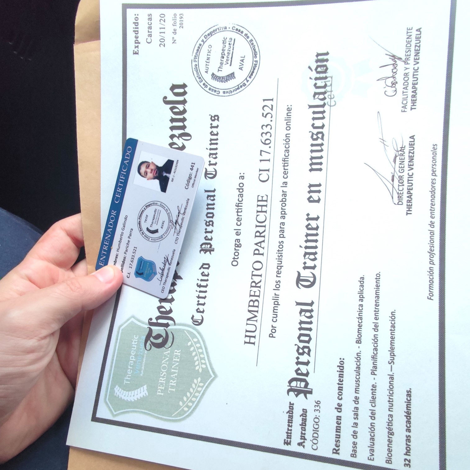 Carnet de Identificación Internacional Therapeutic Venezuela