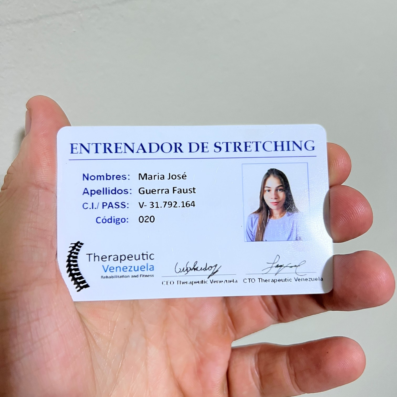 Carnet Internacional Instructor de Stretching